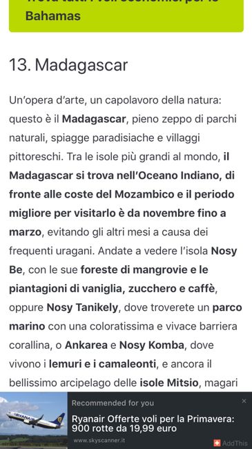 Viaggio di Nozze a Marzo : aiuto! 11