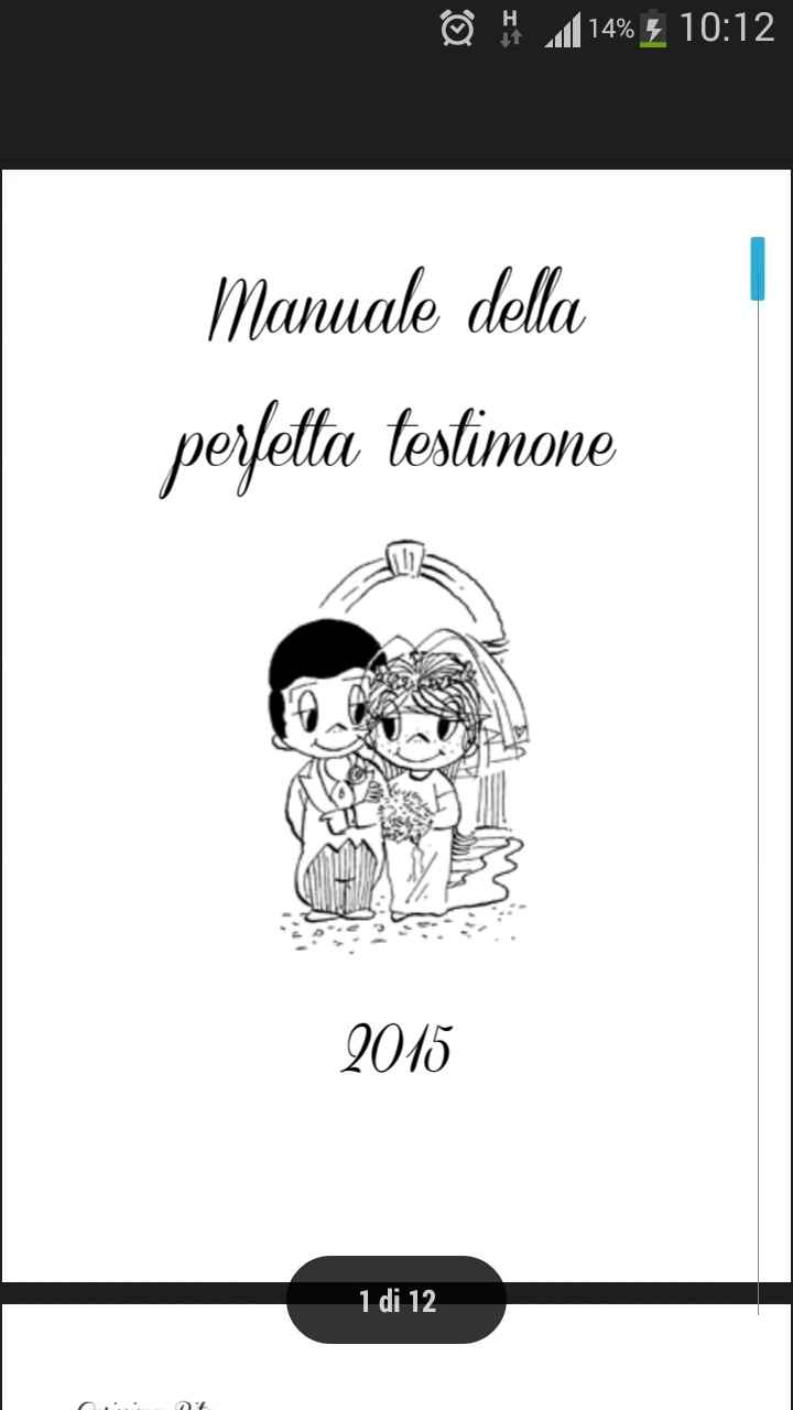 Manuale perfetta testimone.. - 1