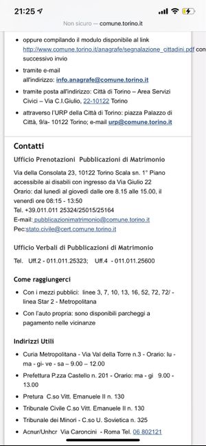 Pubblicazioni comune Torino - 1