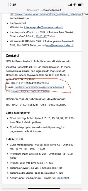 Appuntamento per le pubblicazioni 2