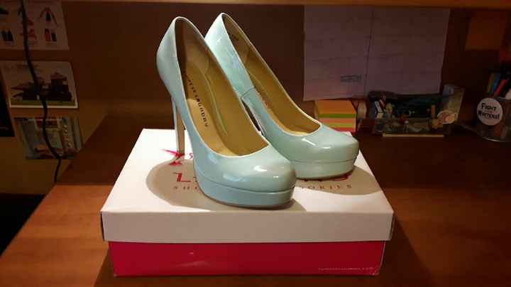 Le mie scarpe da sposa colorate: blu - 1