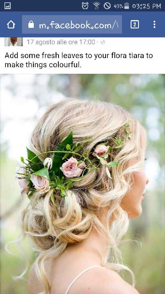 Acconciatura con fiori veri/finti - 8