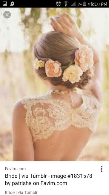 Acconciatura con fiori veri/finti - 6