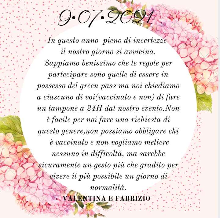 tampone anche ai vaccinati - 1