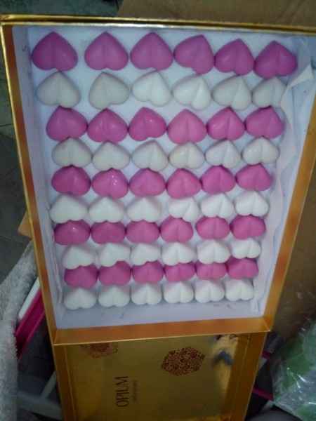 Stampi per gessetti cuori decorati - 1