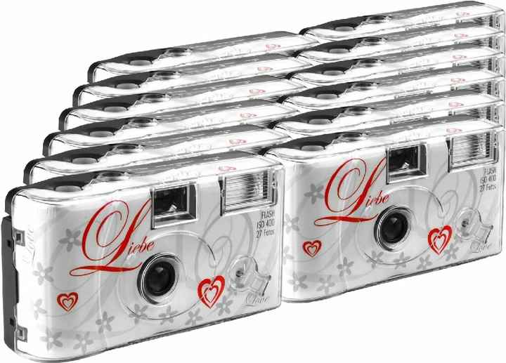 PORST Fotocamera Usa E Getta A Farfalla – 4 Pezzi Da 27 Scatti, ISO 400, Perfetta Per Matrimoni, Feste E Viaggi
