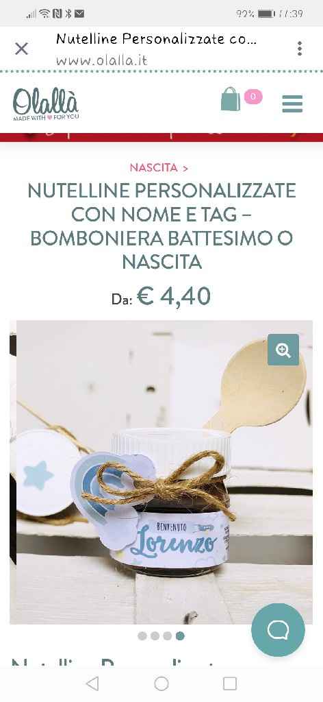 Segnaposto Mininutella - 1