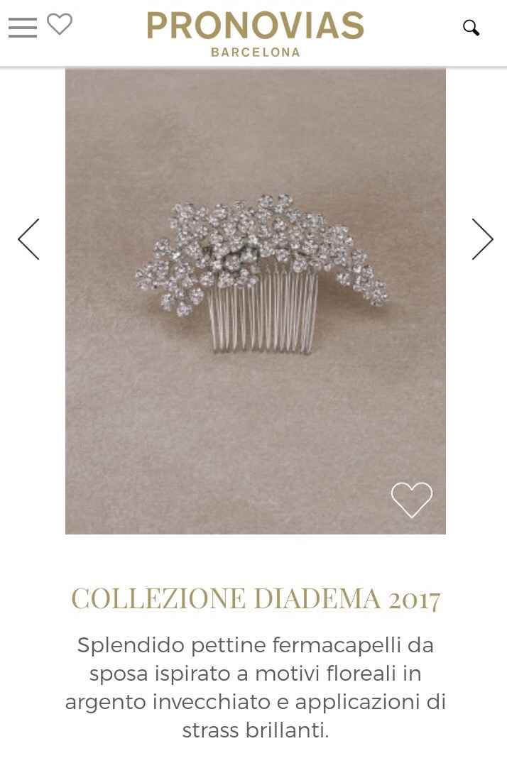 Accessorio capelli pronovias