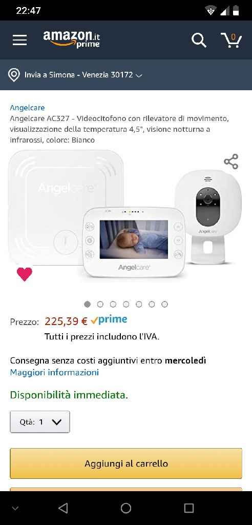 Baby monitor e sensore respiro neonato - 1