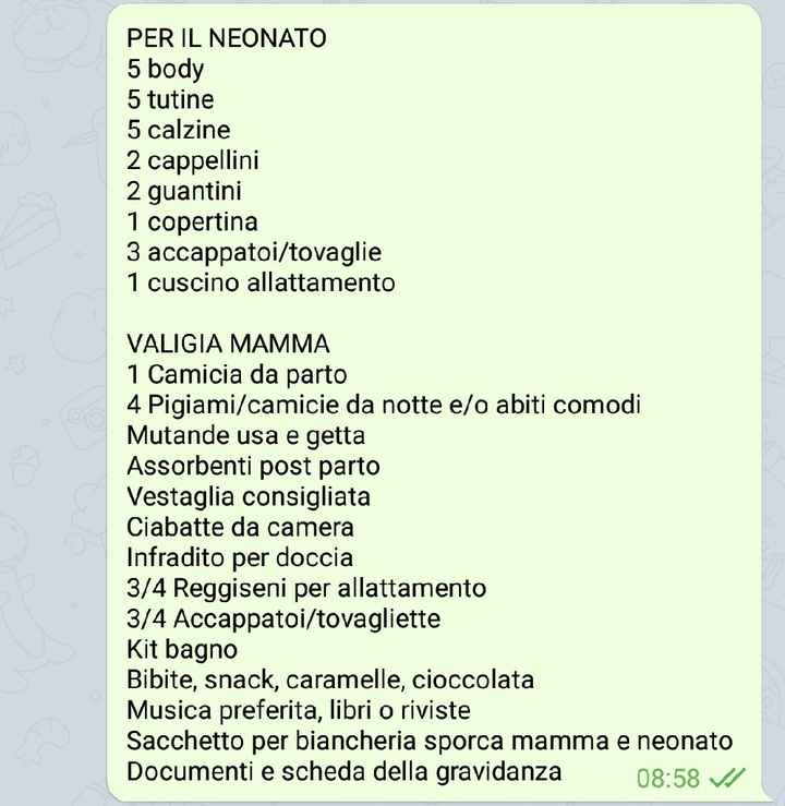 Borsa ospedale mamma bambino - 1