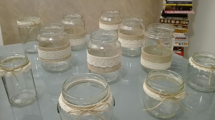 Vasi porta fiori/candele fai da te - 2