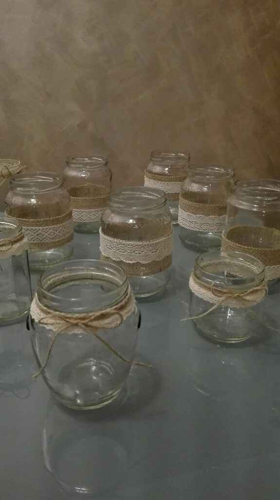 Vasi porta fiori/candele fai da te - 1