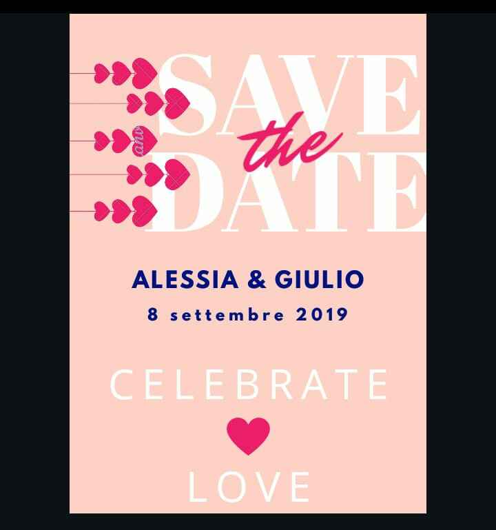 Mi fate vedere i vostri Save the date? - 1