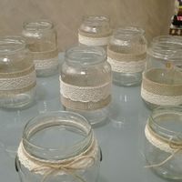 Vasi porta fiori/candele fai da te - 2