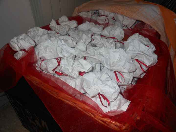 Cestino sacchettini riso