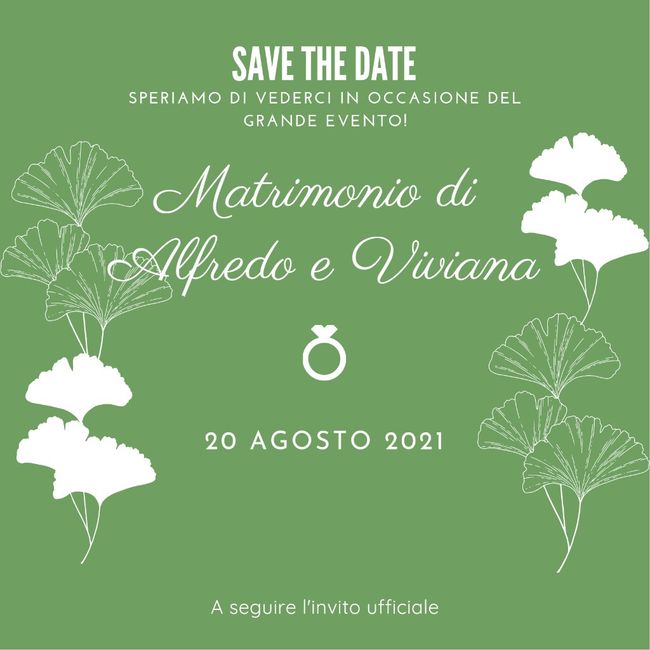 Save the date...lo farete o no? - 1