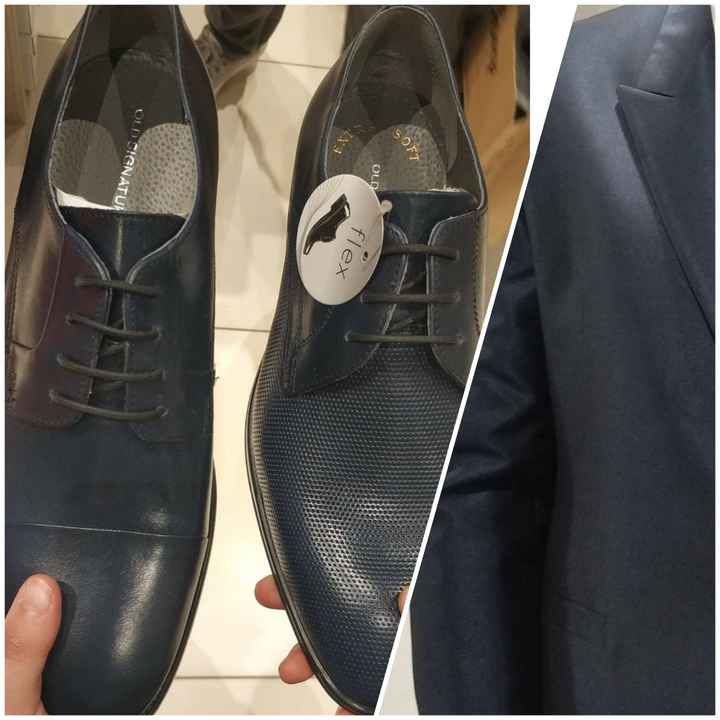 Scarpe sposo blu - 1