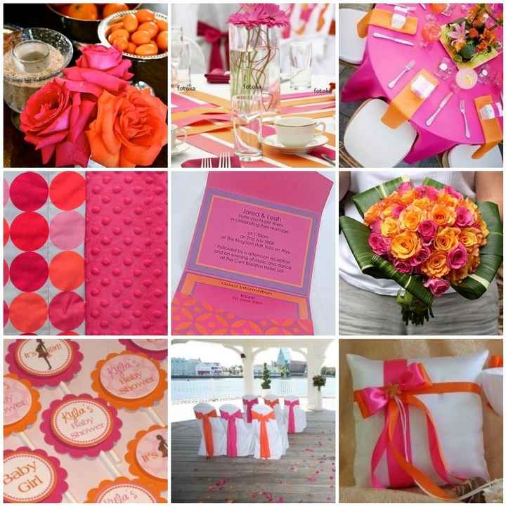 matrimonio fucsia arancio