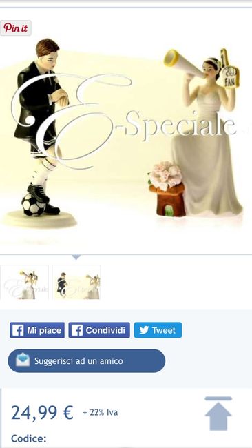 Cake topper calcio - 2
