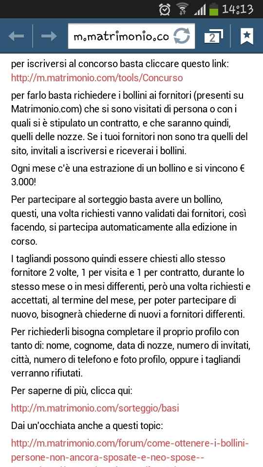 Concorso..come si partecipa? - 1