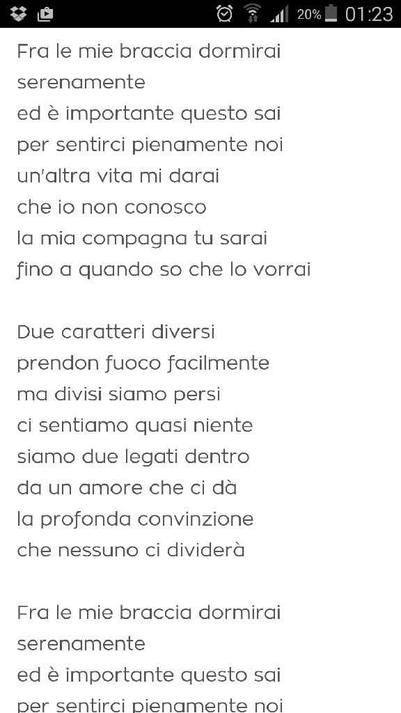 Condividi una parte di testo della vostra canzone d'amore! - 1