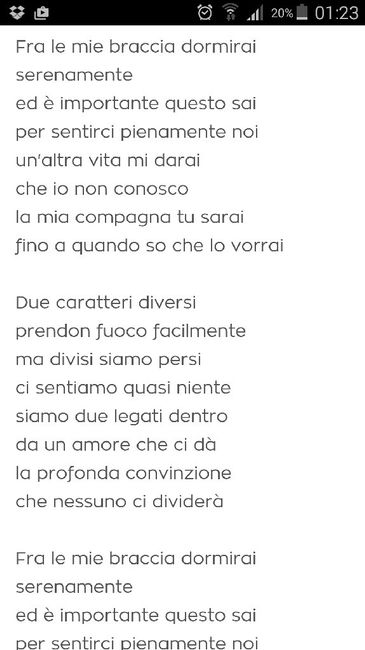 Condividi una parte di testo della vostra canzone d'amore! - 1