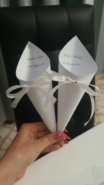 Coni confettata e origami portariso - 2