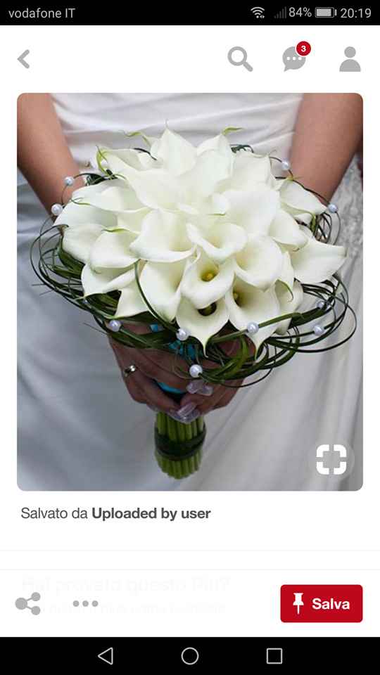 Bouquet con calle in giallo e senza perline