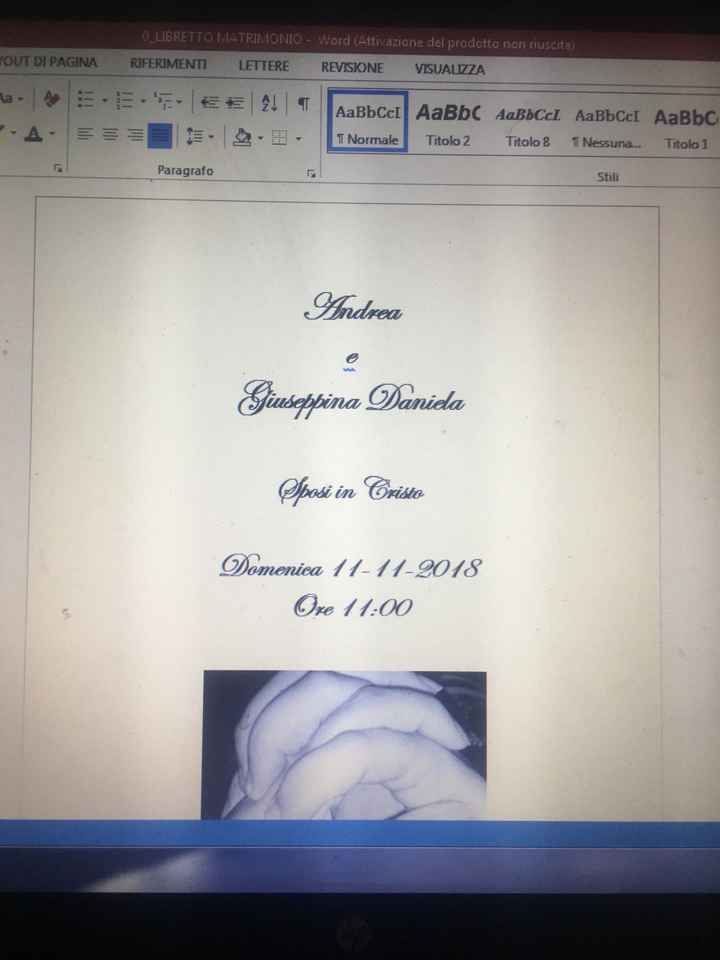 Inizia a prender forma tutto - 1