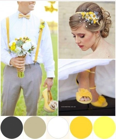 scarpe, bouquet e acconciatura