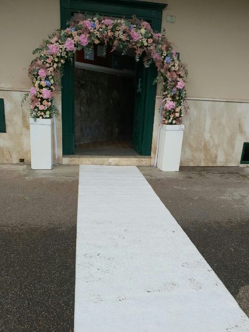 Fiori portone sposa - 1