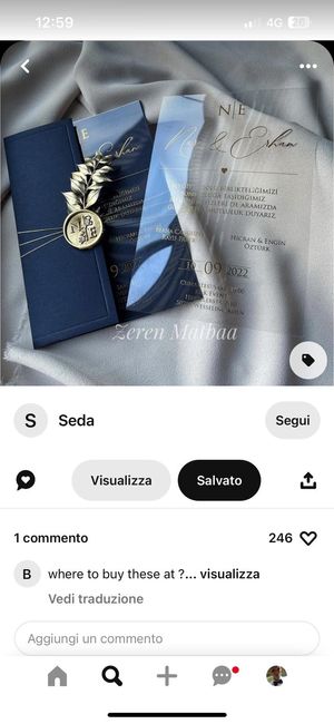 Partecipazioni in "acetato"? 1