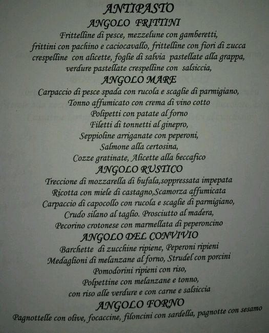 I vostri menu nozze!!! - 1