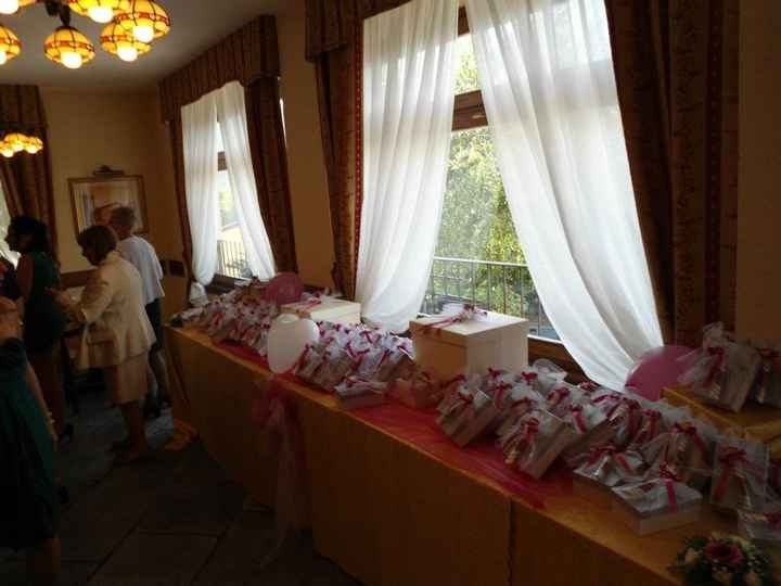 Il tavolo bomboniere