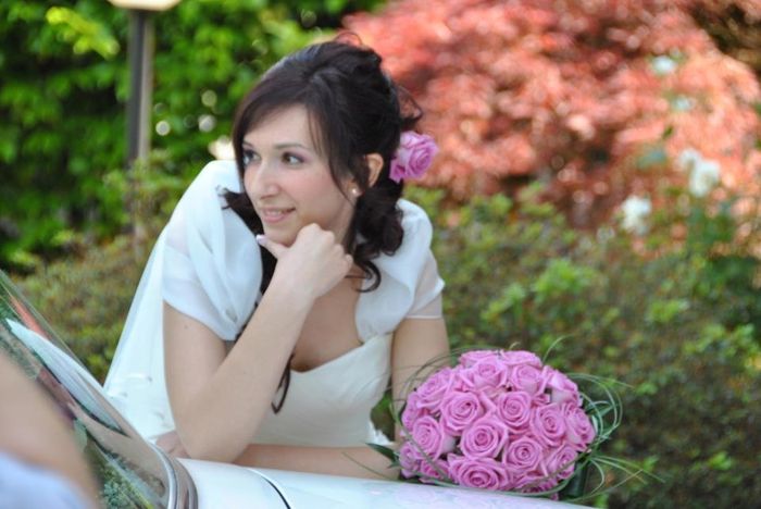 Foto di rito in giardino