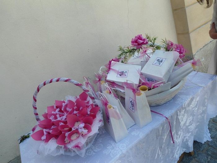 I coni riso e le wedding bags