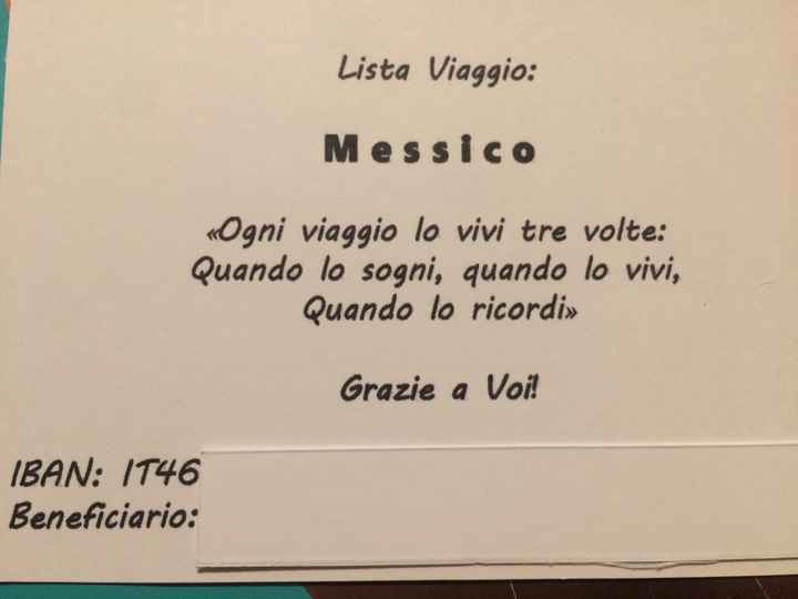 Bigliettino lista - 1