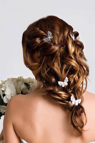 acconciatura con farfalle