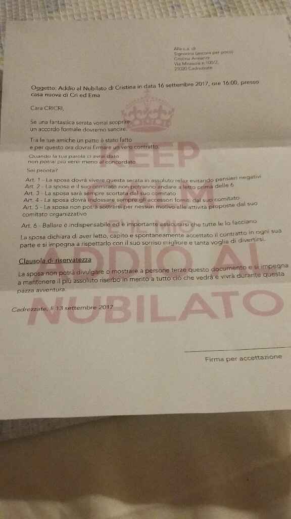  Keep calma and addio al nubilato in arrivo! - 1