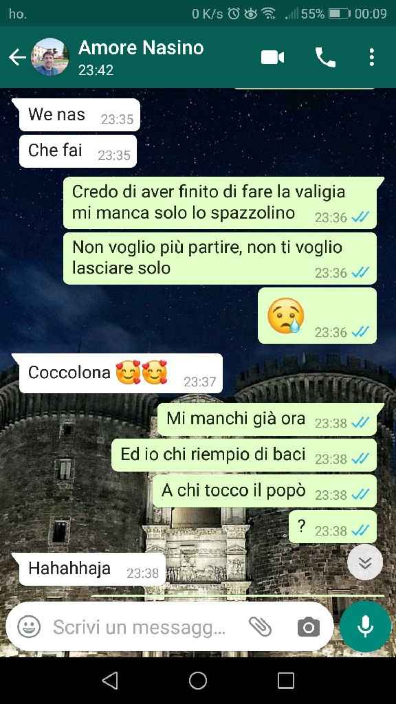 Condividi lo screenshot dell'ultimo messaggio che vi siete inviati - 1