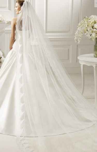 velo pronovias lungo con pizzo