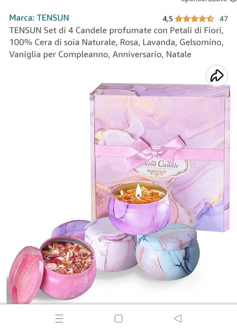 Bomboniere candele profumate in vasetto vetro 4