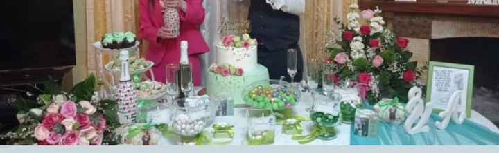 Sweet table a casa della sposa - 1