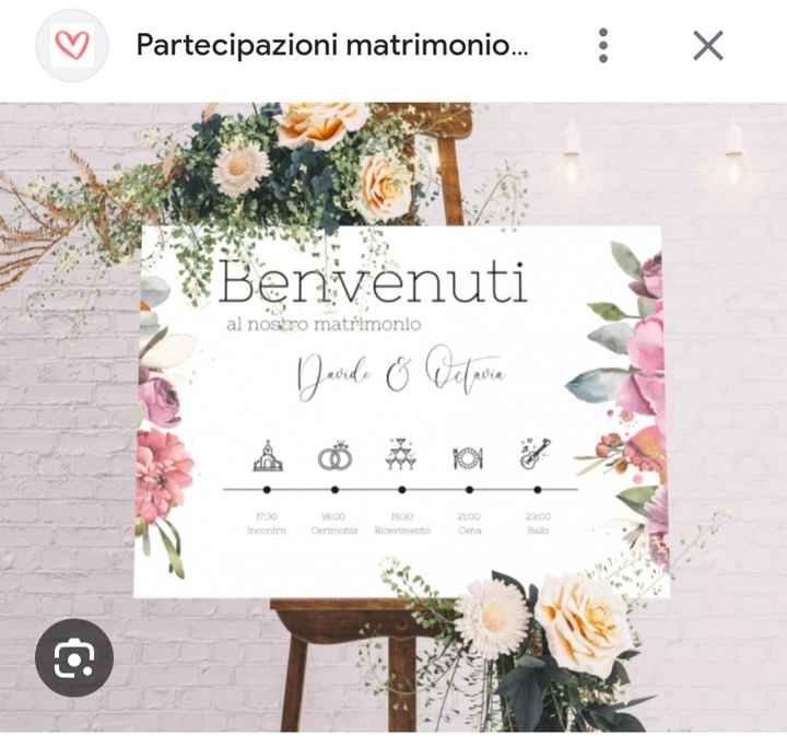 Cartello di benvenuto ospiti - 1