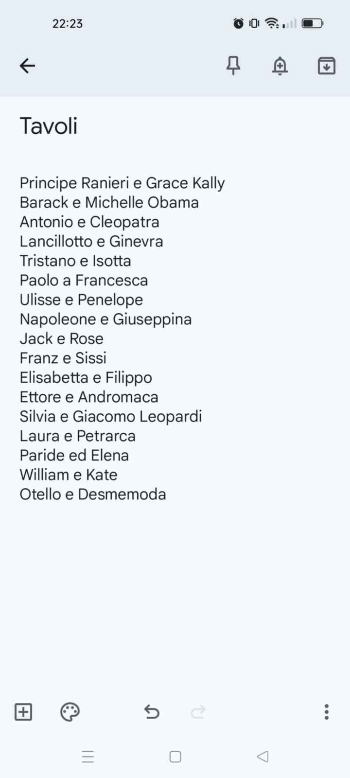 Nomi tavoli tema "albero della vita" - 1