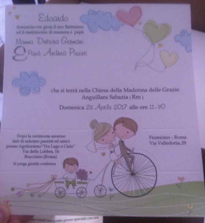 Partecipazioni Battesimo e Matrimonio - 1