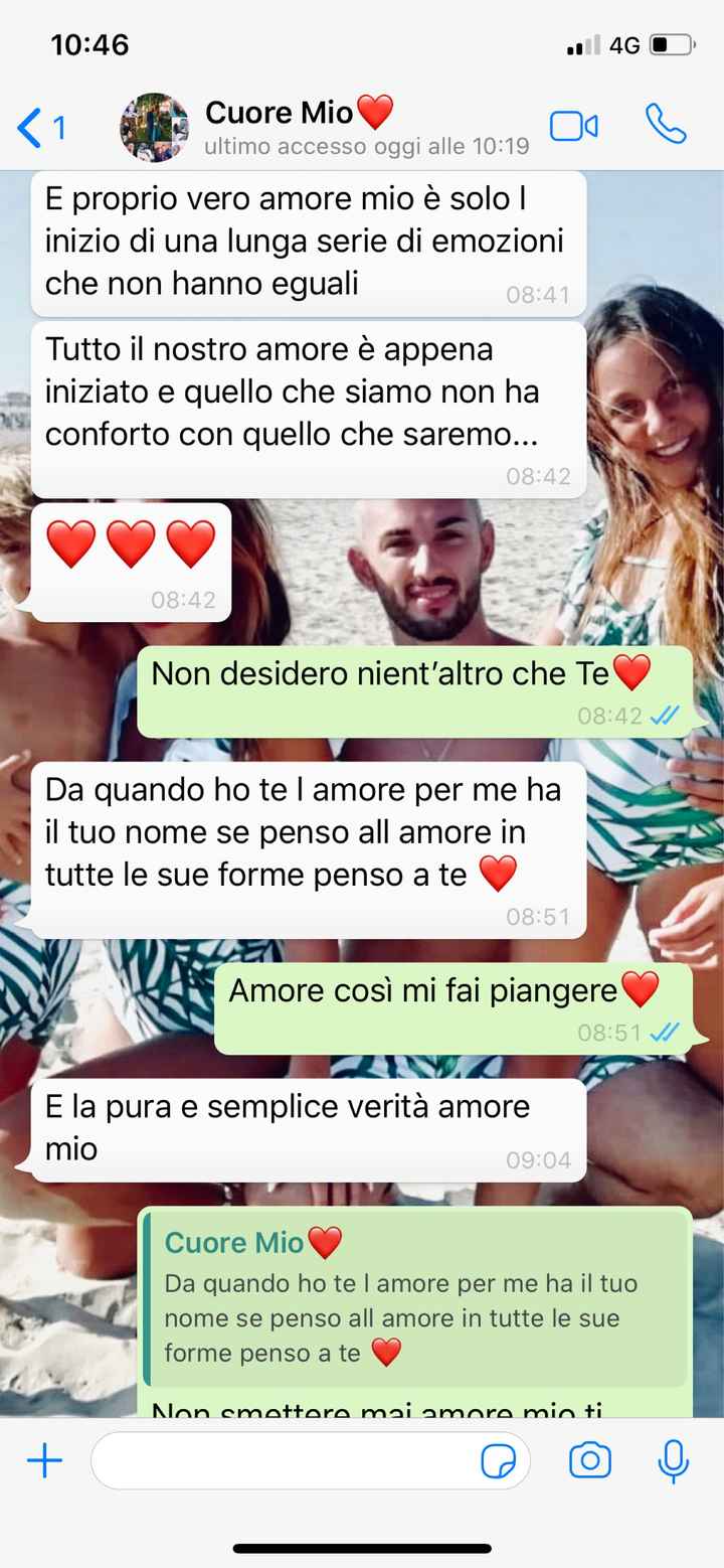 Condividi lo screenshot dell'ultimo messaggio che vi siete inviati - 1