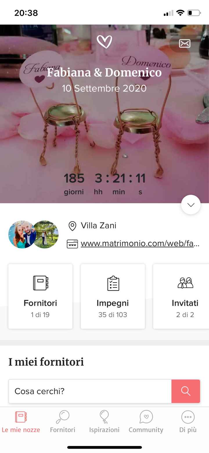 Ragazze -185 giorni non mi sembra vero 😍 chi si sposa come me settembre 2020?? Come siete messe con 