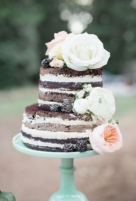 Torta nuziale: le naked cakes - Ricevimento di nozze 