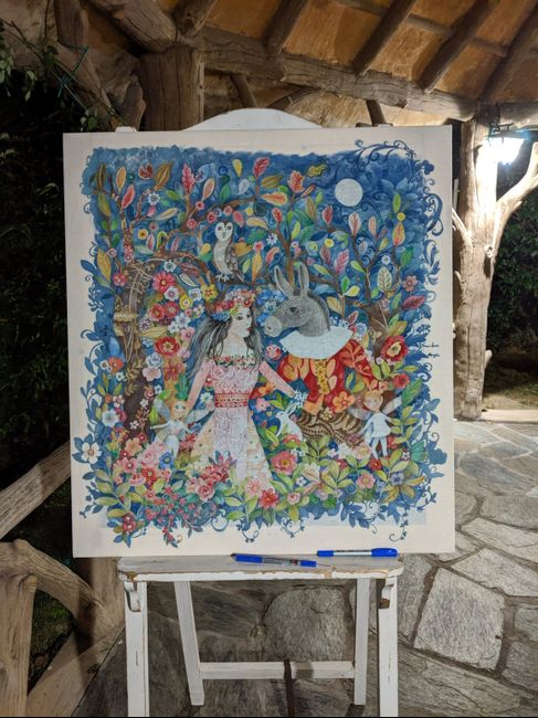 Centro tavola e tableau shabby e gatti 13
